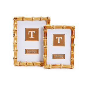 Two's Company S/2 Blonde Bamboo Photo Frame