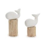 Two's Company Set of 2 Basket Weave Fish Bookends