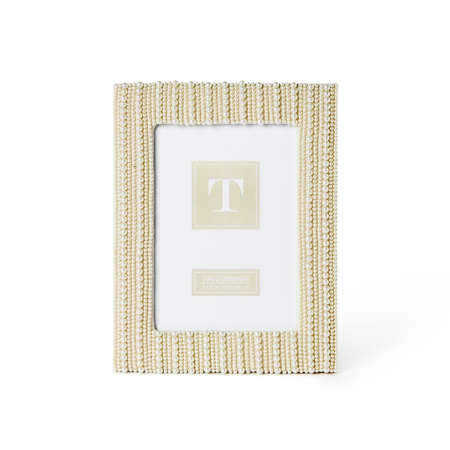 Two's Company Pearl Photo Frame 5" x 7"