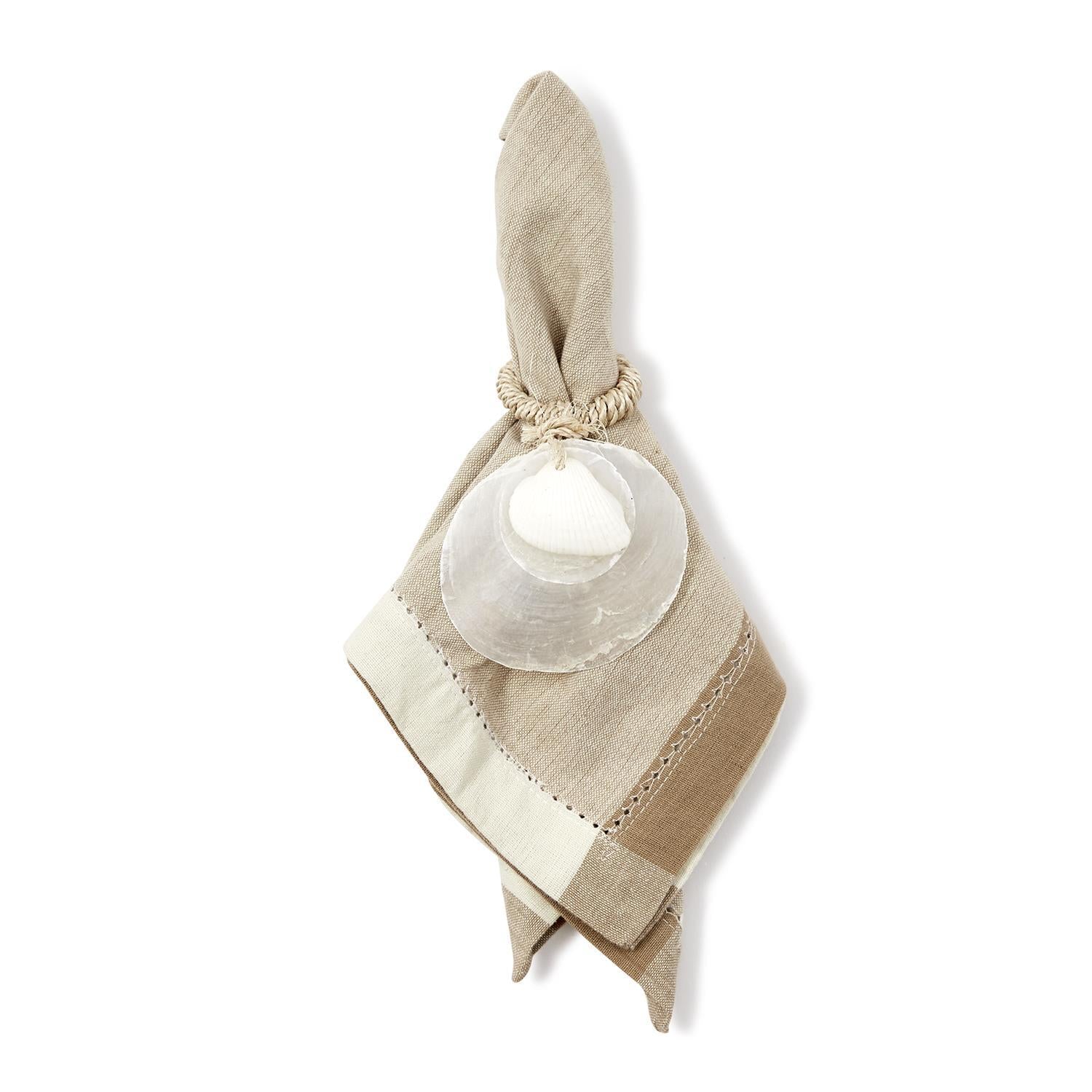 Two's Company Capiz Shell Napkin Rings - Thumbnail 4