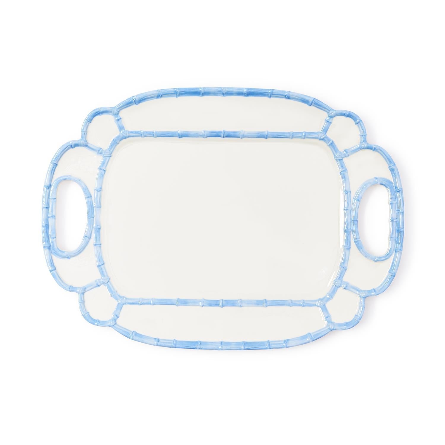 Two's Company Pink Bamboo Touch Platter
