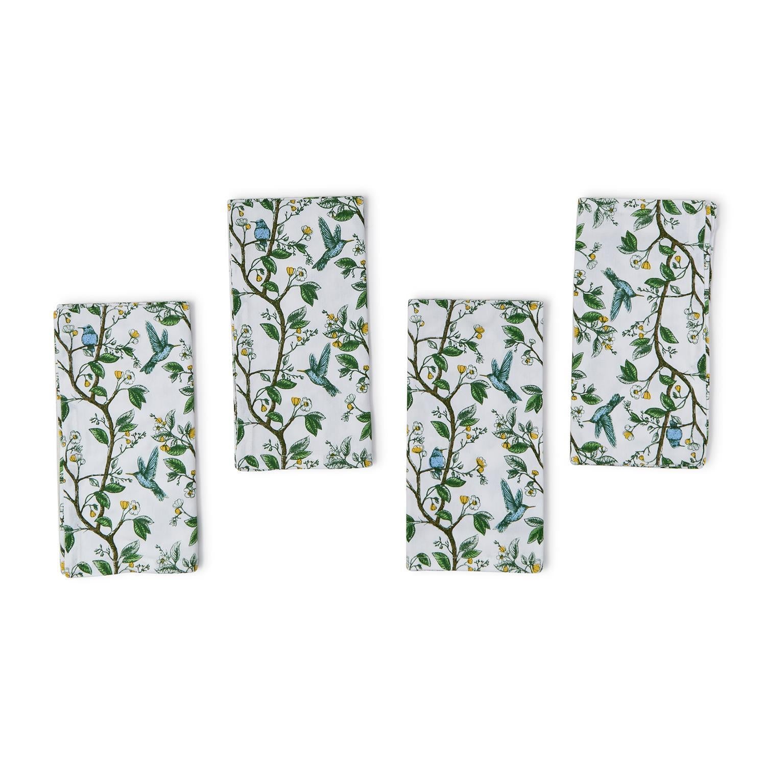 Two's Company Hummingbird Cloth Napkins - Thumbnail 3