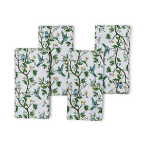 Two's Company Set of 4 Hummingbird Cloth Napkins