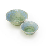 Two's Company Set of 2 Artisanal Reactive Glaze Bowls Incl 2 Sizes