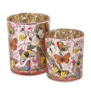 Two's Company Set of 2 Butterfly Silhouette Tealight / Votive Candleholders