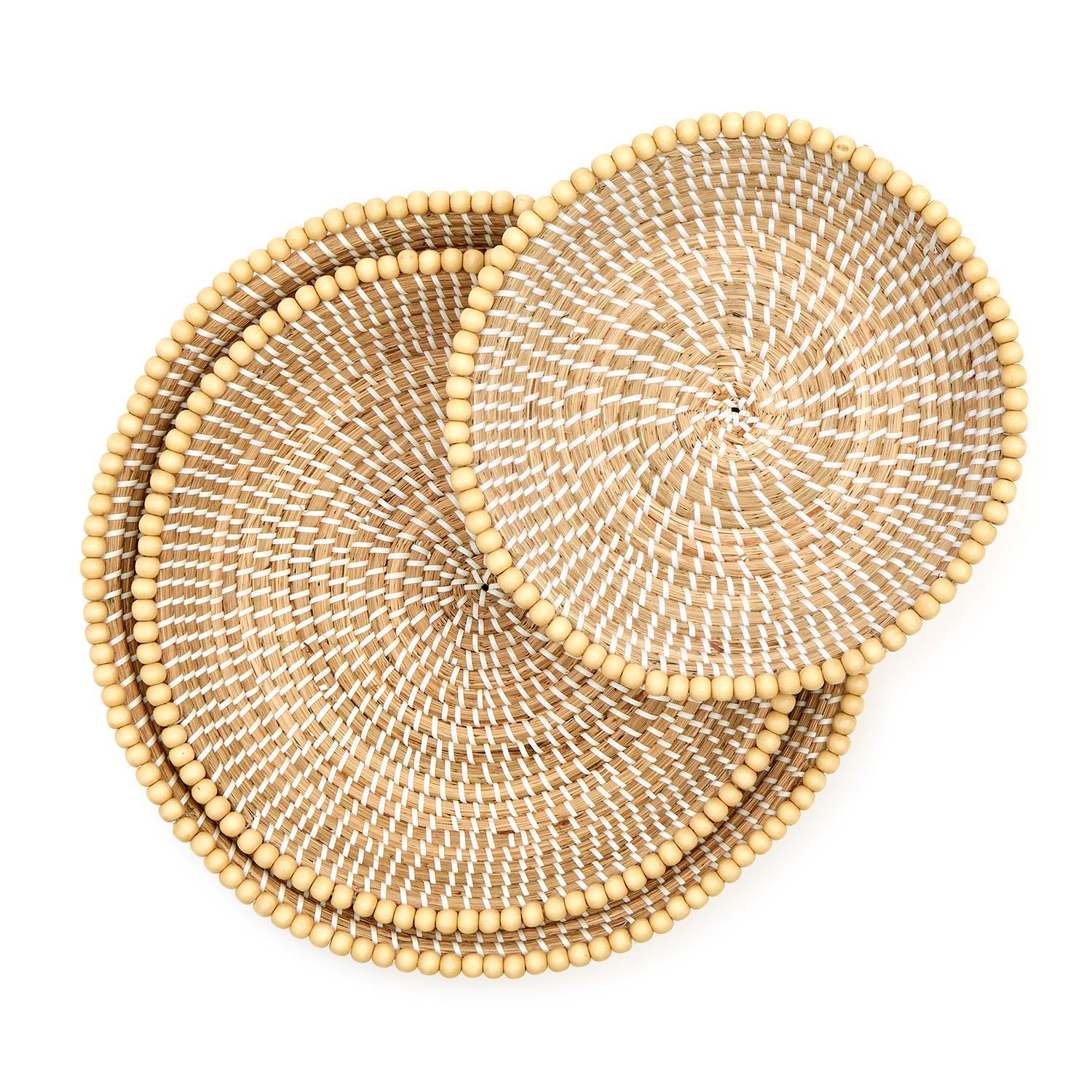 Two's Company Seagrass Serving Trays - Thumbnail 5