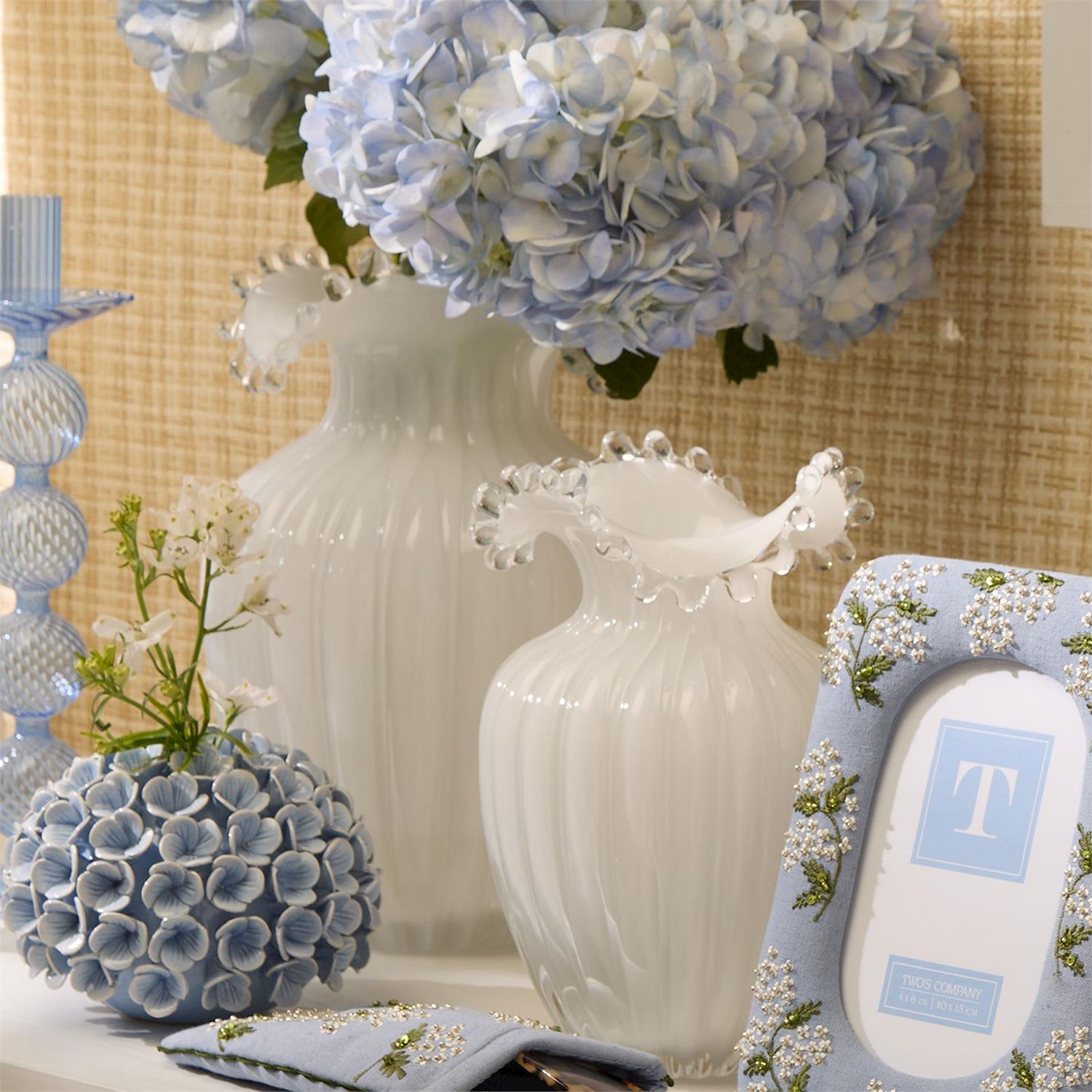 Two's Company Glass Vase - Thumbnail 4