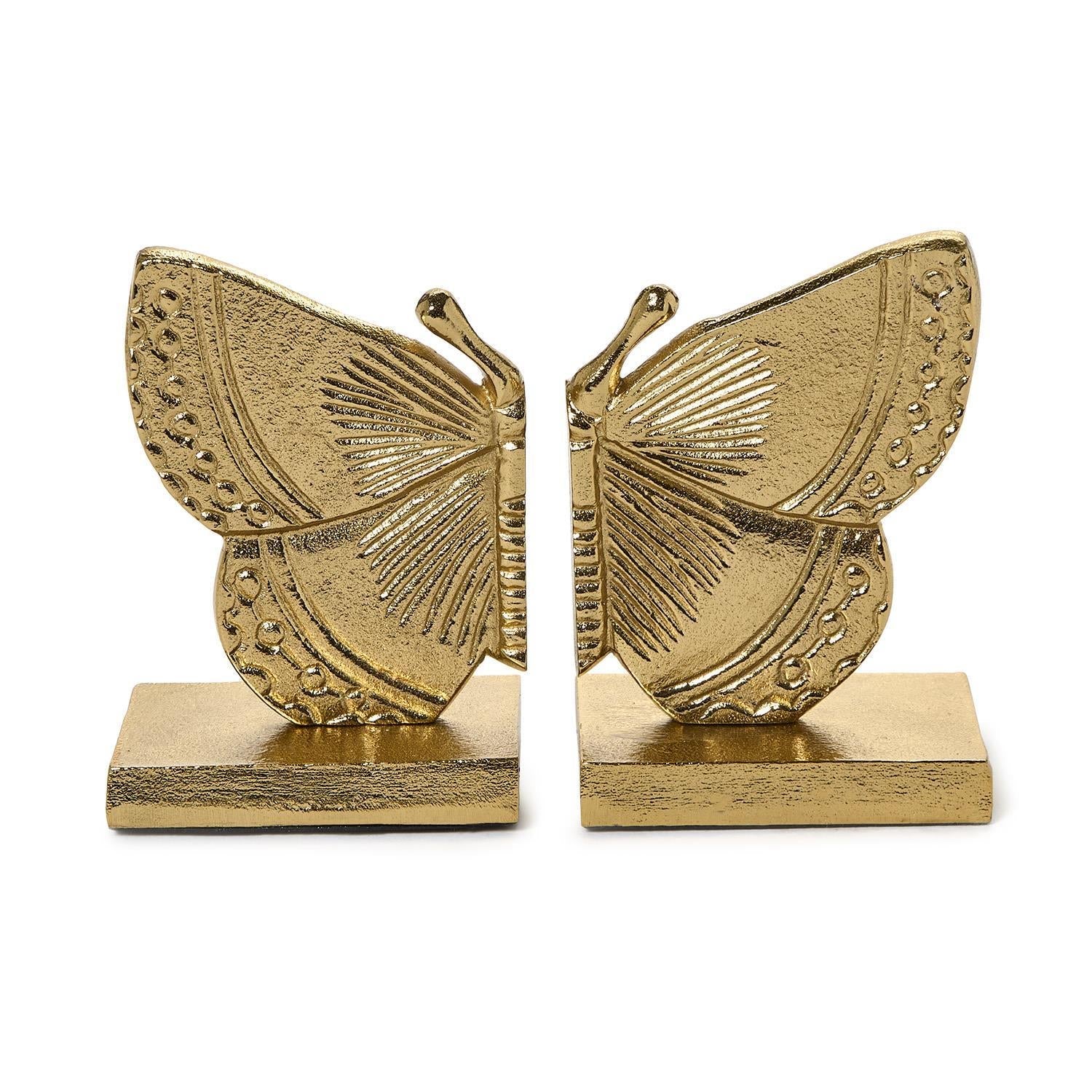 Two's Company Fluttering Butterfly Bookends