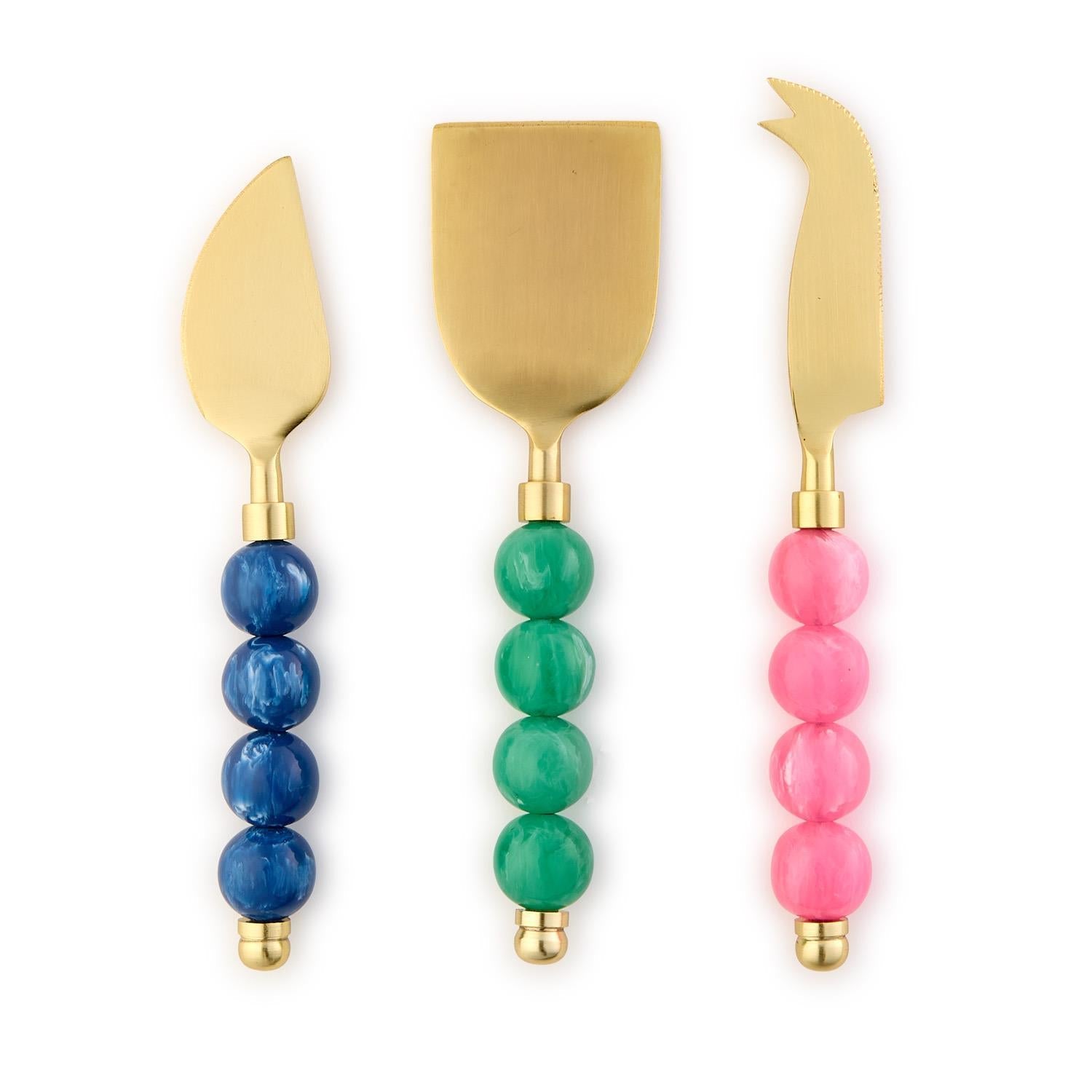 Two's Company S/3 Color Pop Cheese Knives in GB