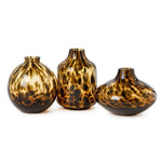 Two's Company Set of 3 Tortoise Print Vases