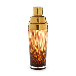 Two's Company Tortoise Print Cocktail Shaker