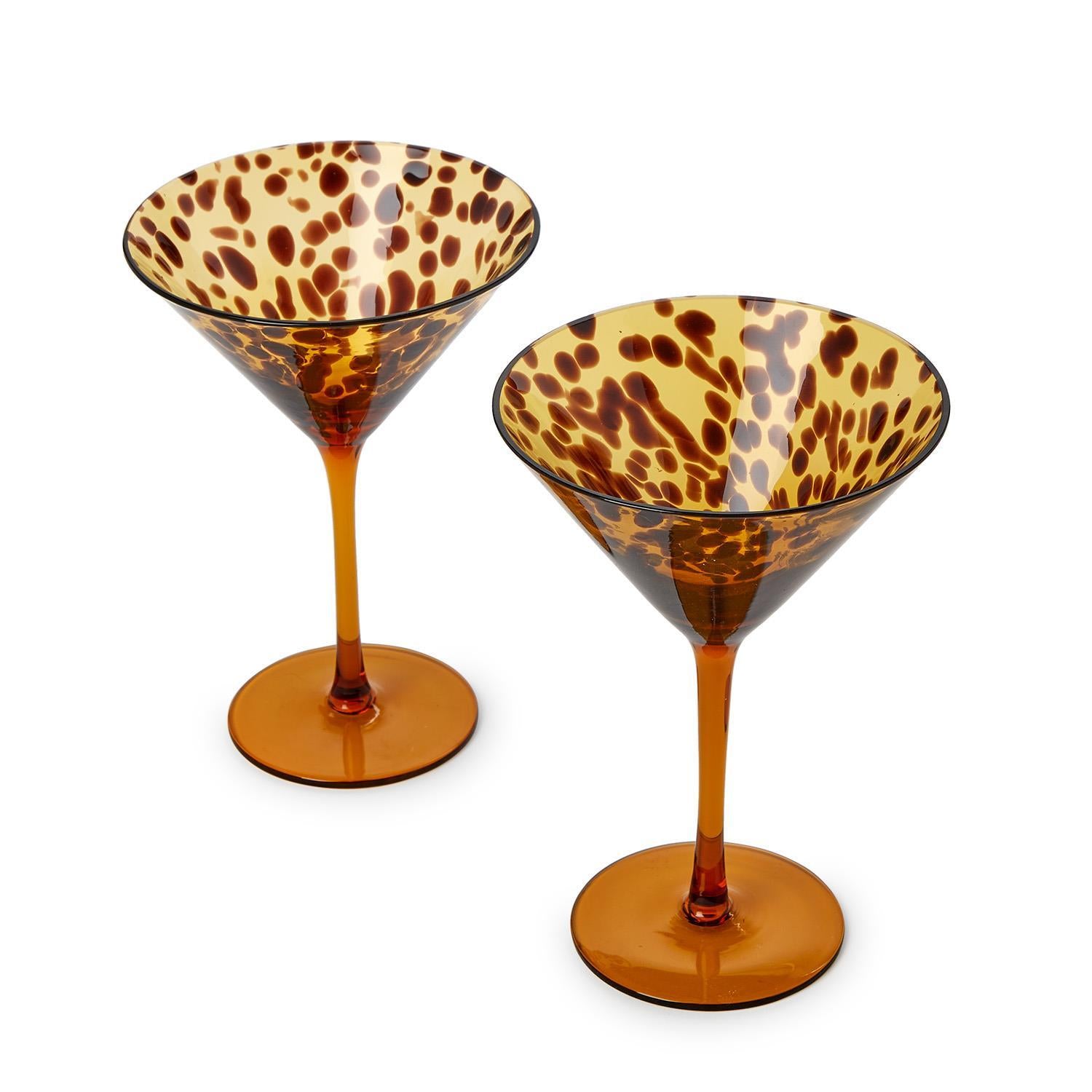 Two's Company Tortoise Stemless Wine Glass - Thumbnail 2