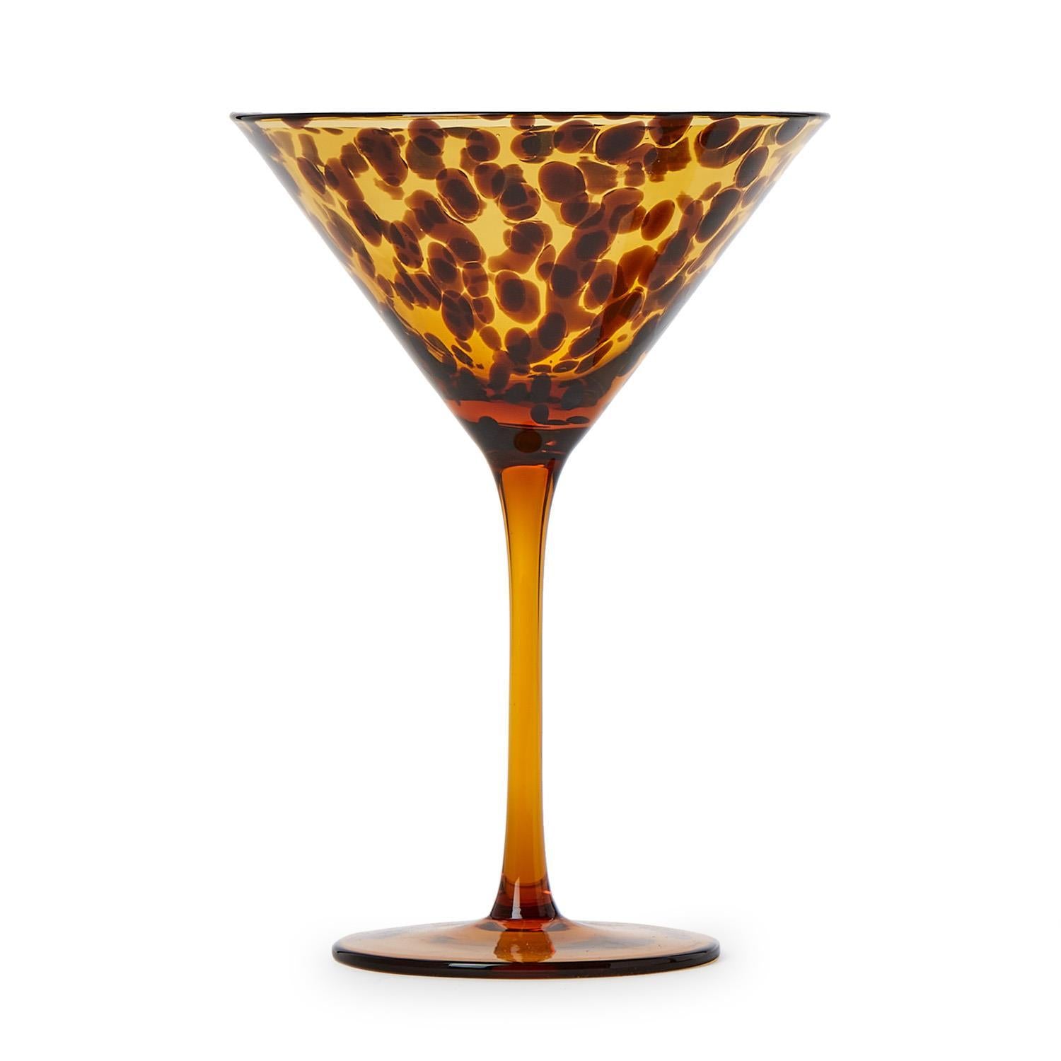 Two's Company Tortoise Stemless Wine Glass