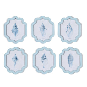 Two's Company Set of 6 Shell Wall Art Incl 6 designs - 55424