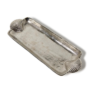 Two's Company Shell Handled Silver Tray - 55462