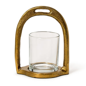 Two's Company Horseshoe Tealight Candleholder with Removable Glass - 55478