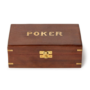 Two's Company The Turf Club Poker Set in Hand-Crafted Wooden Box - 55503