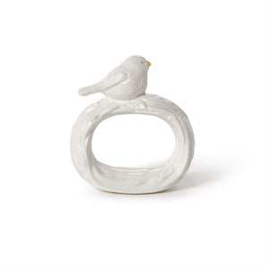 Two's Company Set of 4 Bird Napkin Rings in Gift Box - 55511