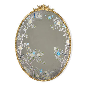 Two's Company Flora and Fauna Oval Wall Mirror - 55512