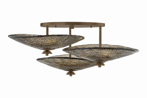 Corbett Lighting - Alba Semi Flush - Old World Brass - 559-36-OWB