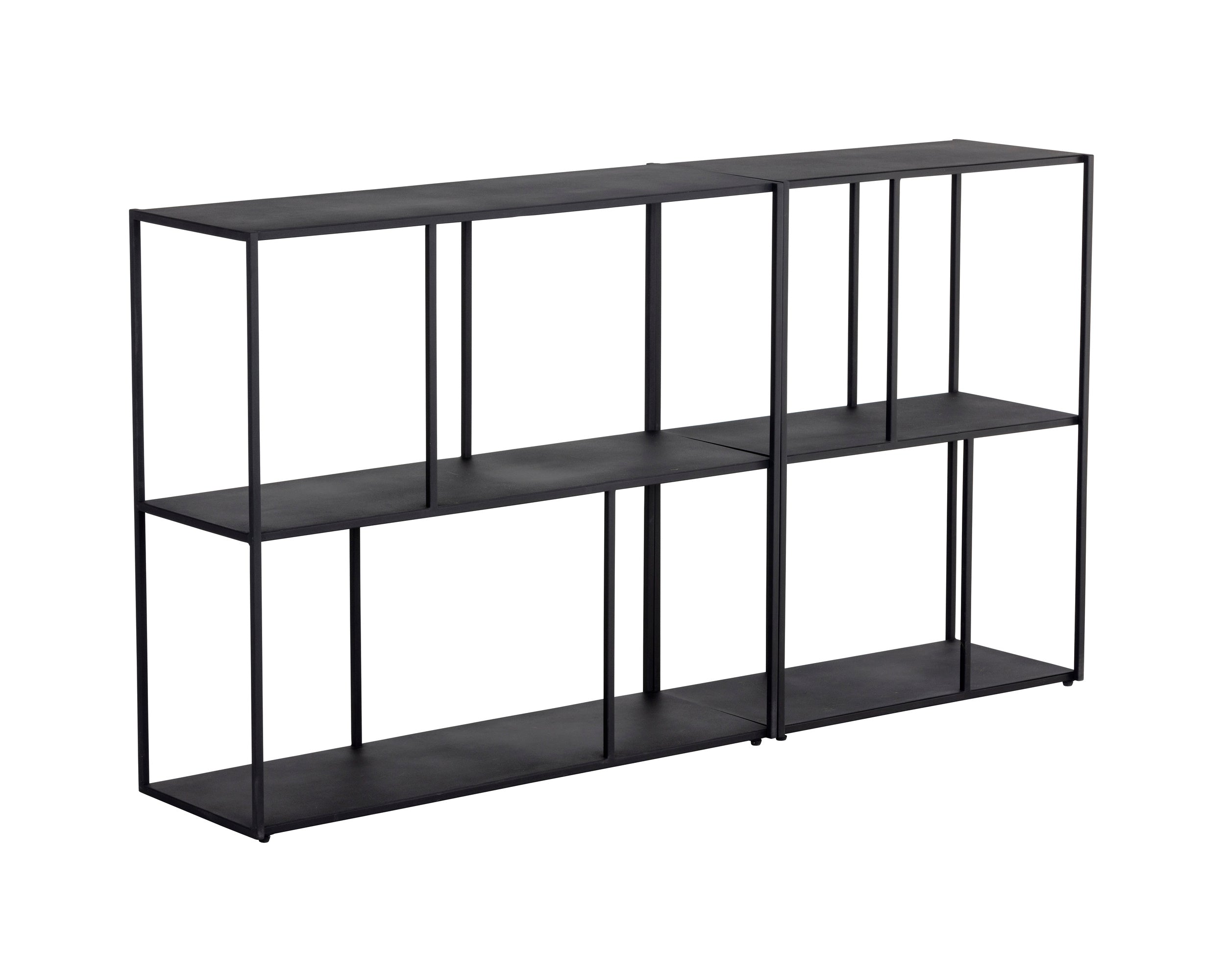 Eiffel Low Bookcase - Medium  Black