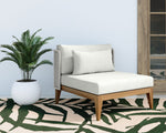 Ibiza Armless Chair - Natural  Stinson White