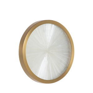 Gabby - Neptune Selenite Steel Brass Wall Sconce - 2.5 in. D x 8 in. H - SCH-175703