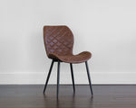 Lyla Dining Chair - Black  Antique Brown