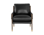 Mauti Armchair - Distressed Brown  Cortina Black Leather