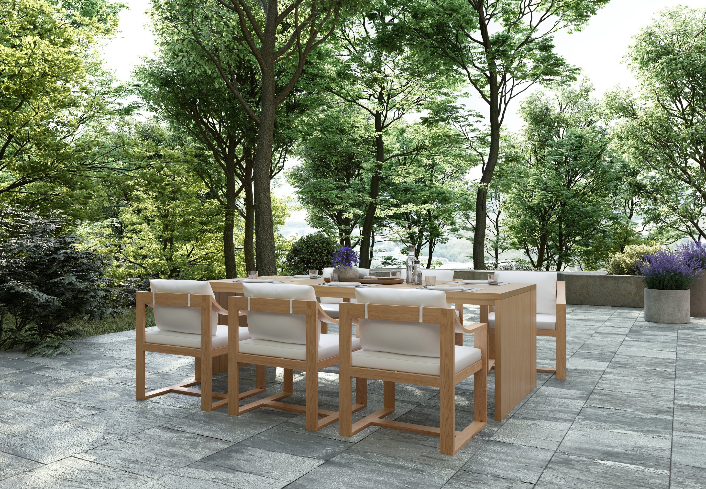 Tahiti Dining Armchair - Stinson White