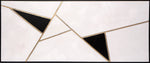 Geometric Relation - 72" X 30"  Black Floater Frame