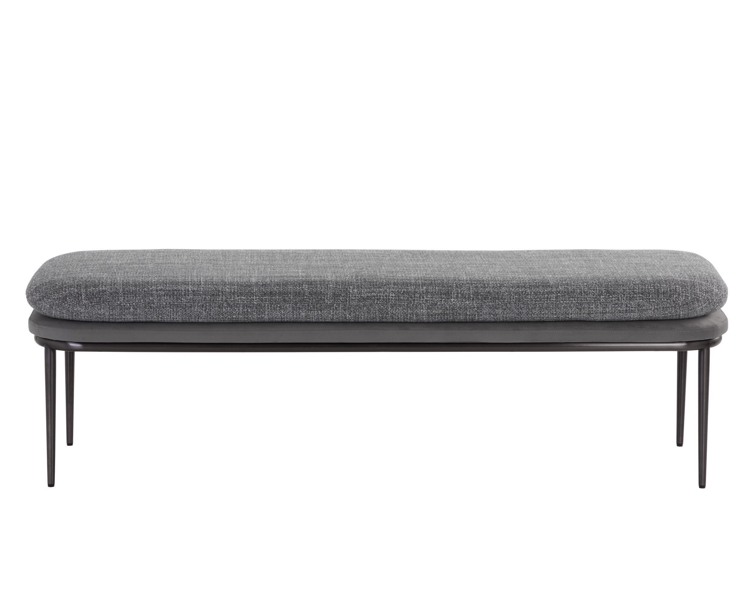 Koffi Bench - Gunmetal  Chacha Grey / Antonio Charcoal