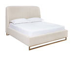 Nevin Bed - King  Dove Cream