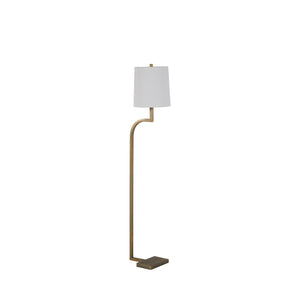 Gabby - Hawthorne Iron Matte Antique Brass Sleek Curved Floor Lamp - SCH-192120