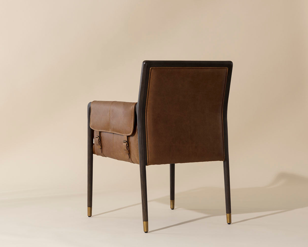 Mauti Dining Armchair - Brown  Shalimar Tobacco Leather