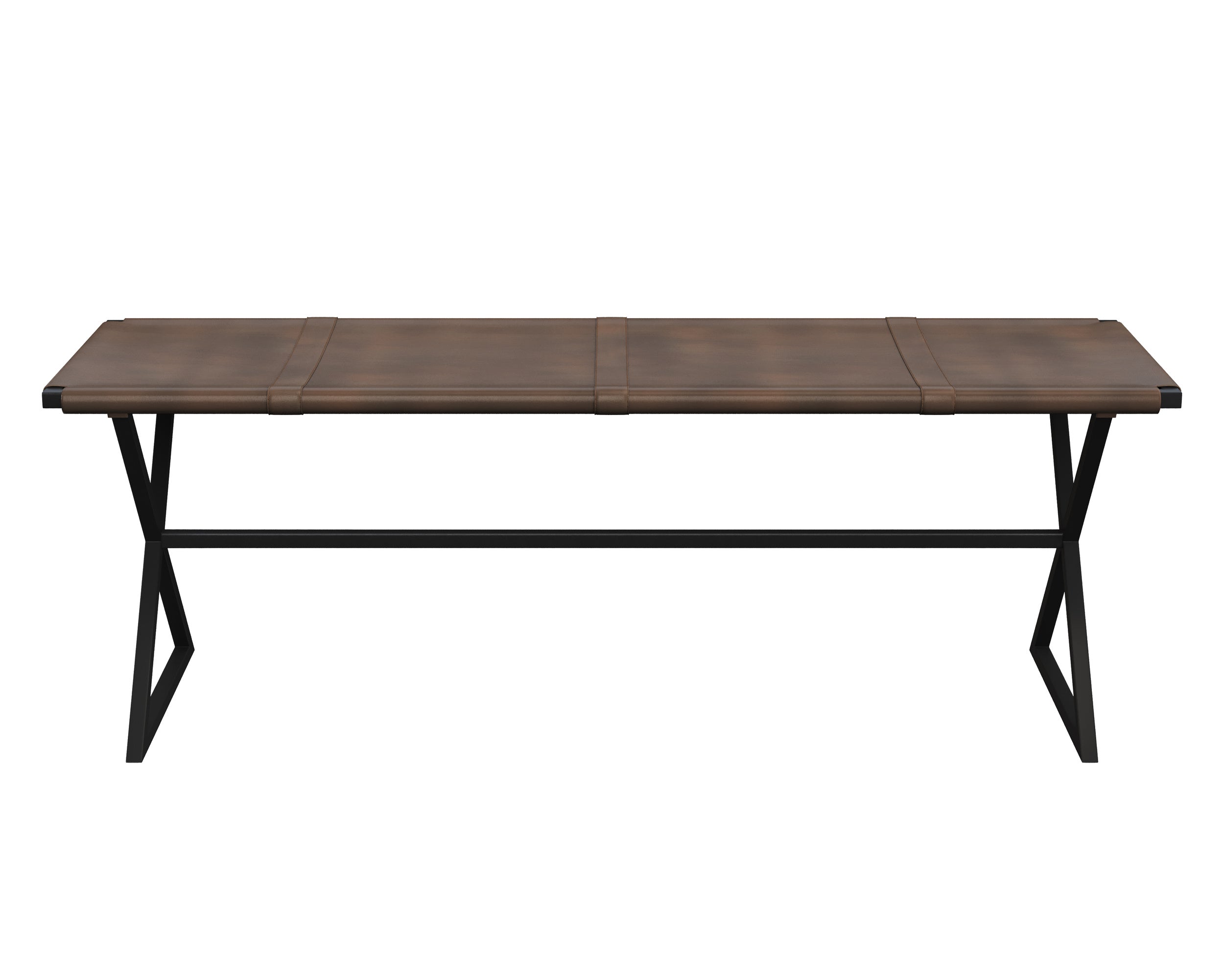 Elon Bench - Vintage Cognac Leather