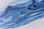 Fluidity (Set Of 2) - 40" X 60"  Gold Floater Frame