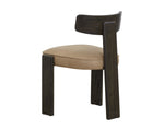 Horton Dining Chair - Dark Brown  Sahara Sand Leather
