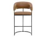 Marris Barstool - Gunmetal  Milliken Cognac