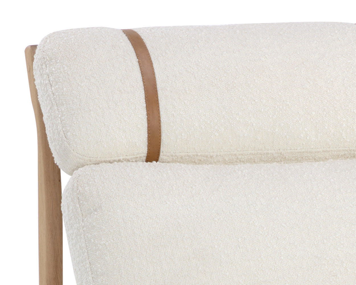 Elanor Lounge Chair - Light Oak  Altro White