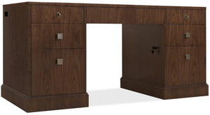 Hooker Furniture - Archives Executive Desk - Dark Wood - 6123-10462-89