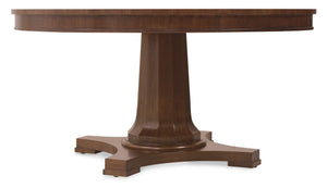 Hooker Furniture - Archives Round Pedestal Dining Table - Dark Wood - 6123-75203-89