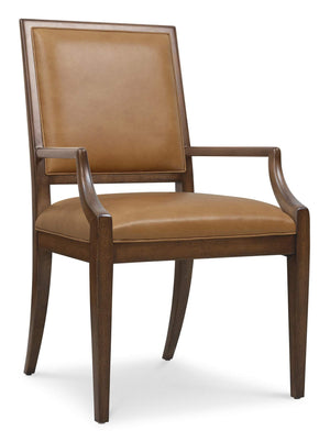 Hooker Furniture - Archives Leather Arm Chair - Brown - 6123-75700-89