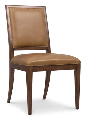 Hooker Furniture - Archives Leather Side Chair - Brown - 6123-75710-89