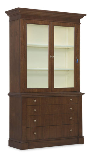 Hooker Furniture - Archives Display Cabinet - Dark Wood - 6123-75906-89