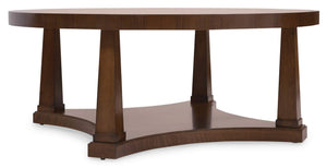 Hooker Furniture - Archives Round Cocktail Table - Dark Wood - 6123-80111-89