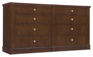 Hooker Furniture - Archives Eight-Drawer Dresser - Dark Wood - 6123-90202-89