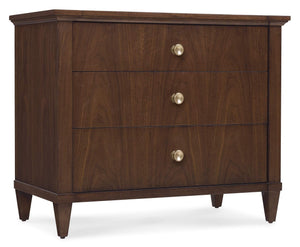 Hooker Furniture - Archives Three-Drawer Nightstand - Dark Wood - 6123-90217-89