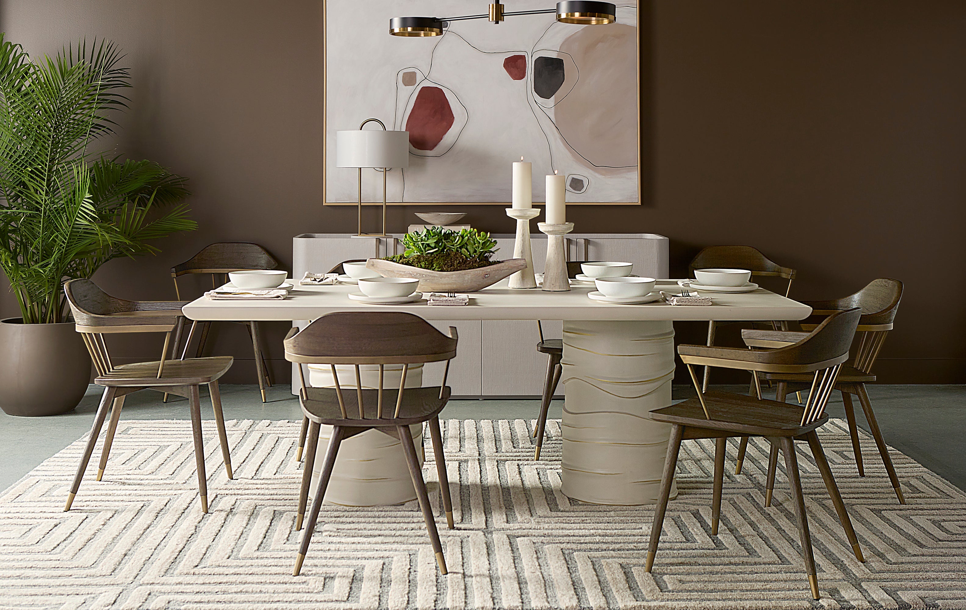 Demi Dining Chair - Distressed Brown