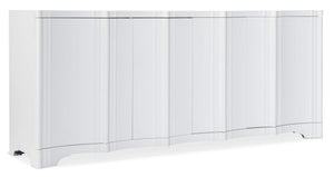 Hooker Furniture - Melange Corinth Four Door Entertainment Console - White/Cream/Beige - 628-55015-02